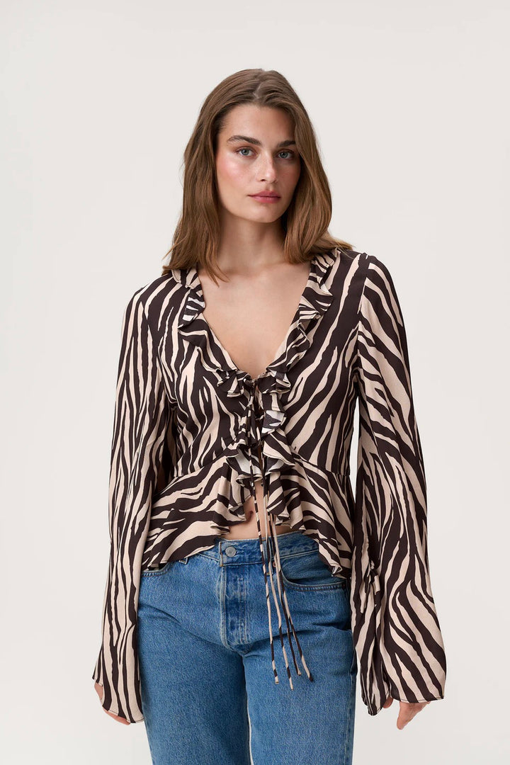 Catania Top Brown Zebra