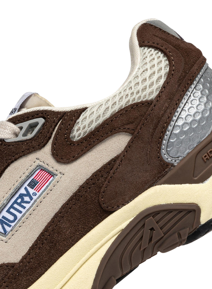 Hyperway Low Women Suede Brown/Silver