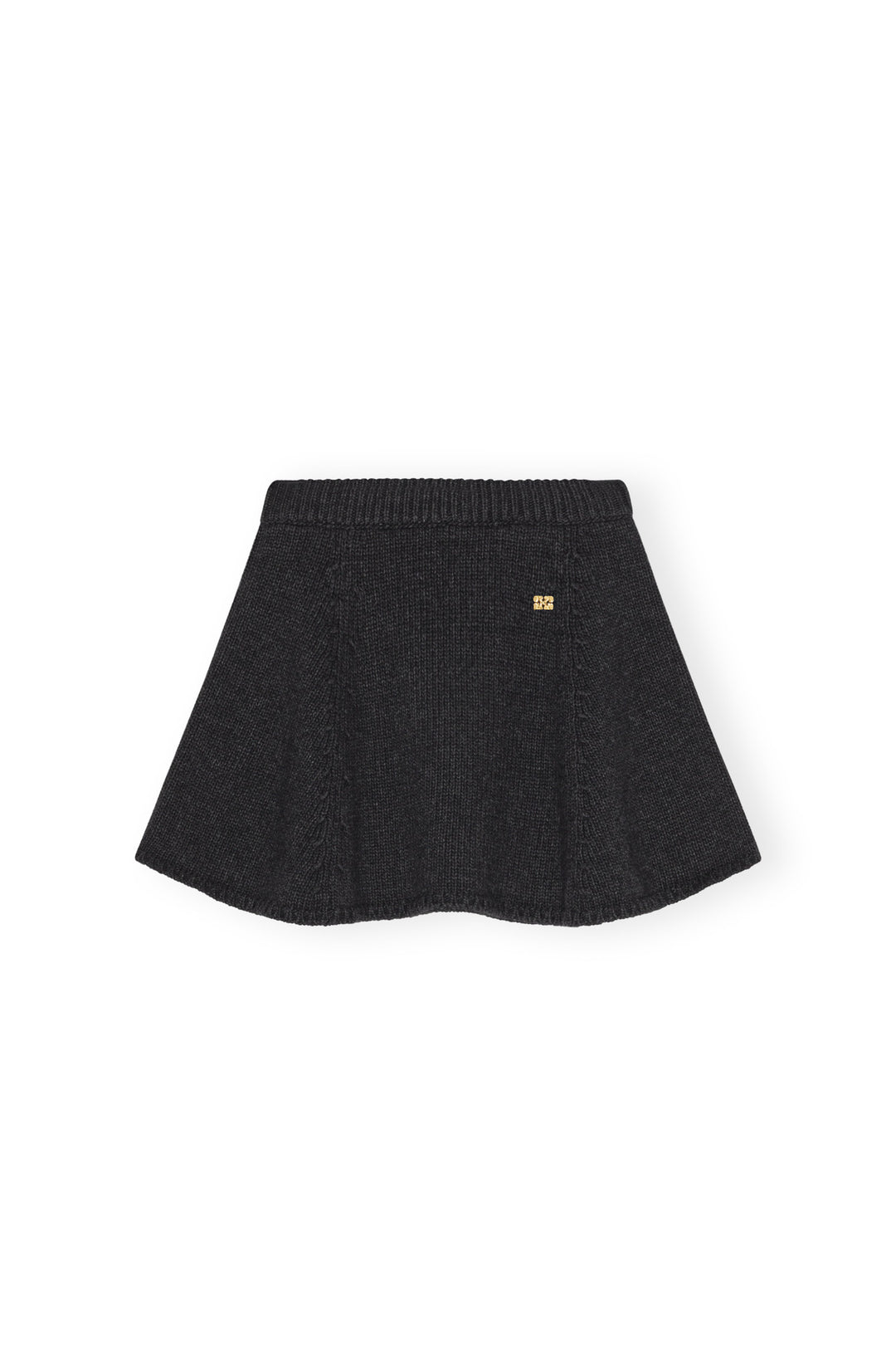 GANNI Chunky Wool Mix Mini Skirt - Dale