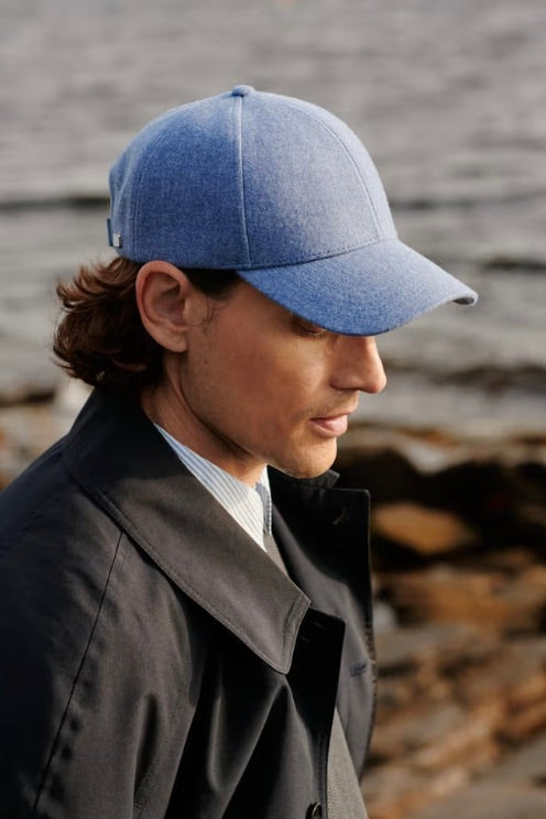 Merino Wool Cap Dark Navy