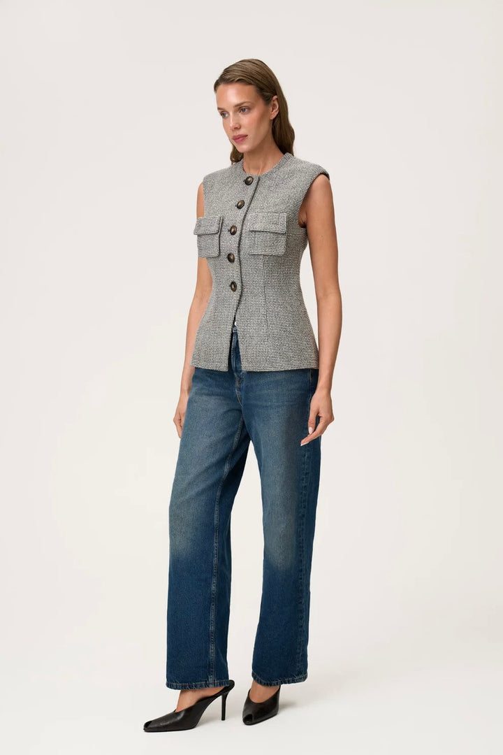 Vasto Vest Grey Melange