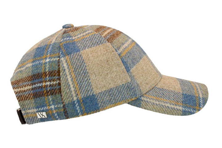 Wool Cap Blue Tartan