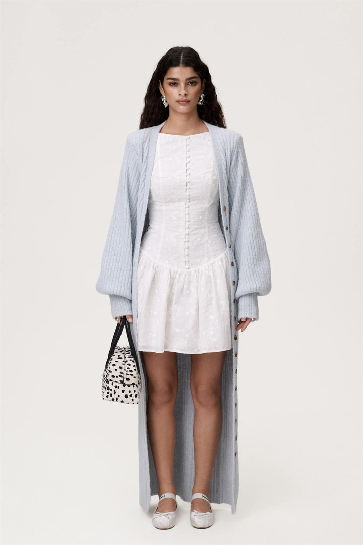 Sevilla Mini Dress White Embroidery