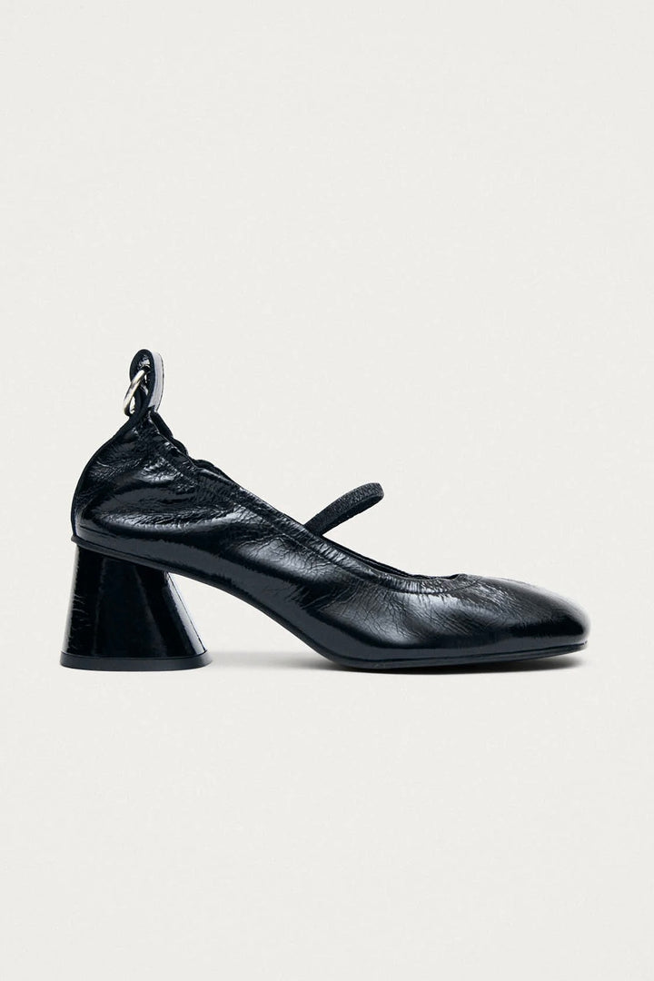 Rhiane Patent Black Leather Pumps