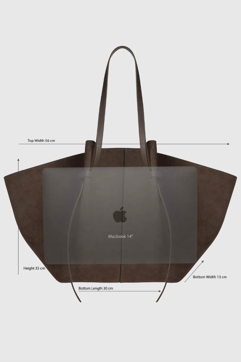 XL Mochi Pebble Grain Leather Hazel