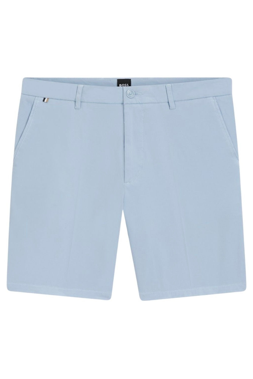 H-Kane1 Stretch Cotton Twill Shorts Light/Pastel Blue