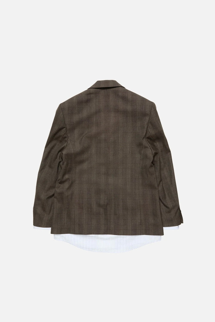 Layered Wool Suit Jacket