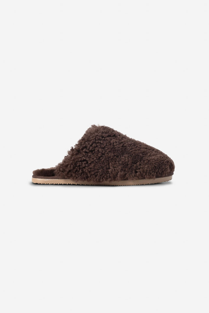 CAMILLA PIHL Cozy Curl Slippers Dark Taupe - Dale