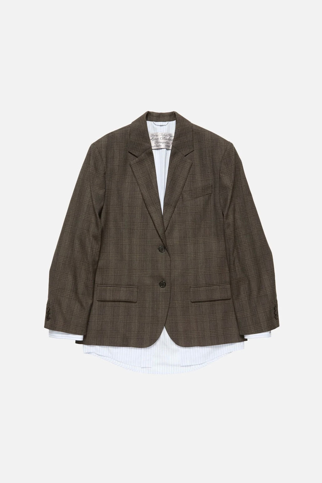 Layered Wool Suit Jacket