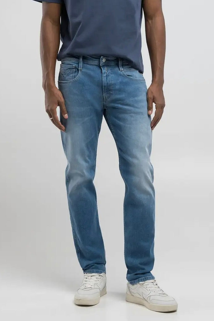 Anbass Slim Fit Jeans Mid Blue