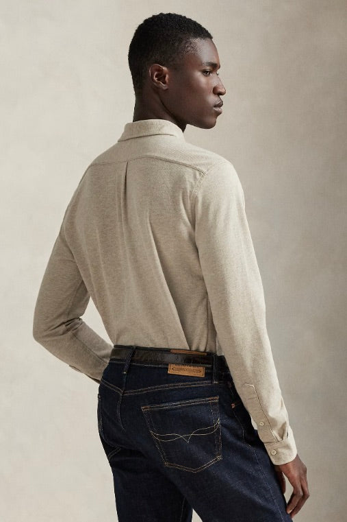 POLO RALPH LAUREN Featherweight Mesh Shirt Tuscan Beige Heather - Dale