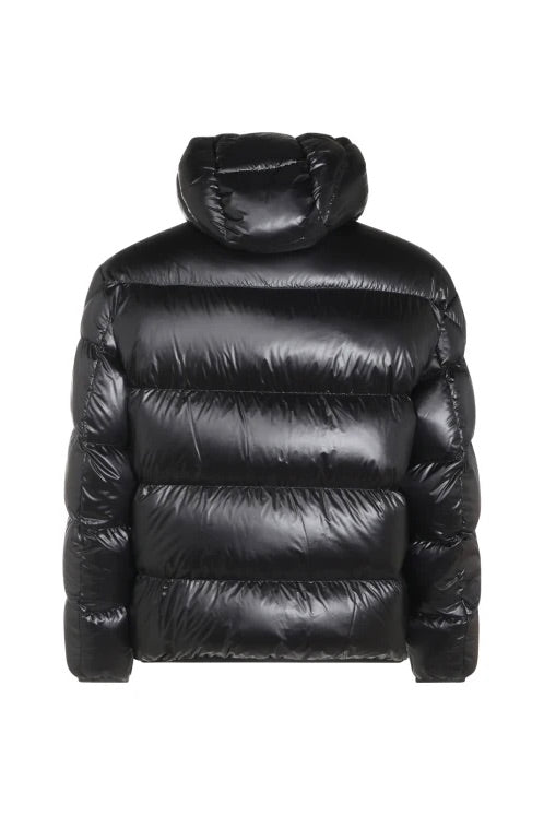 Anapo Hooded Mid-Length Down Jacket Black