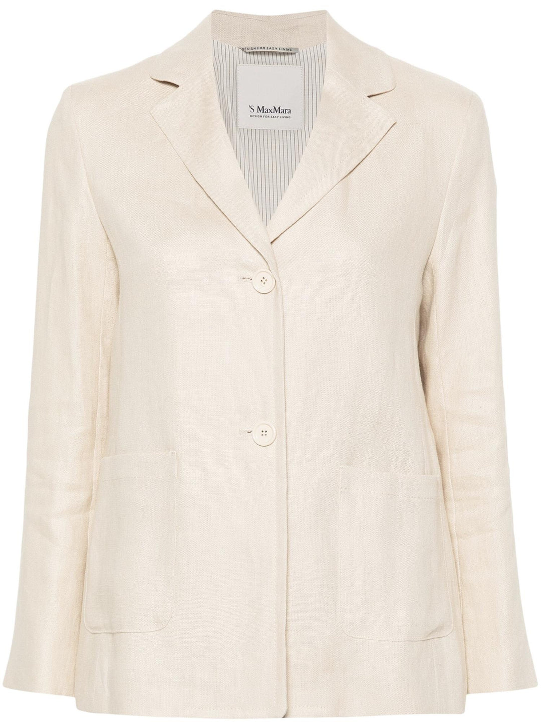 Socrates Linen Jacket Beige