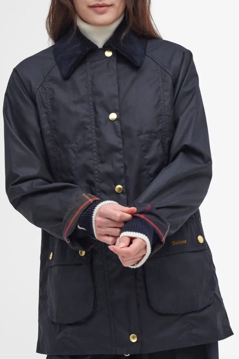 Barbour Modern Beadnell Wax Jacket Navy/Classic