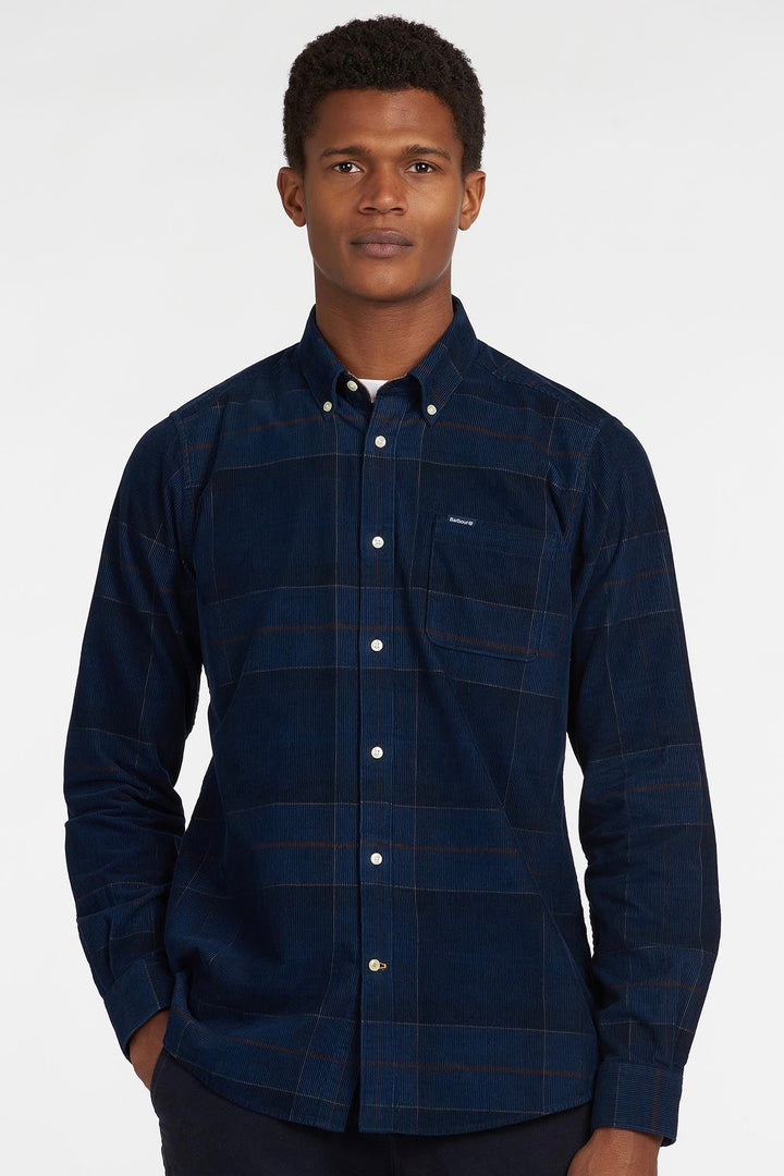 Blair Tailored Fit Shirt Midnight Tartan