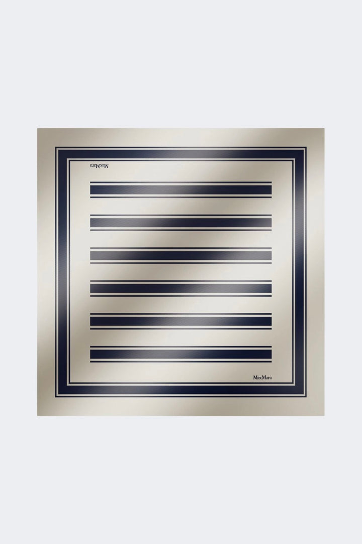 MAX MARA Printed Silk Foulard Ultramarine - Dale