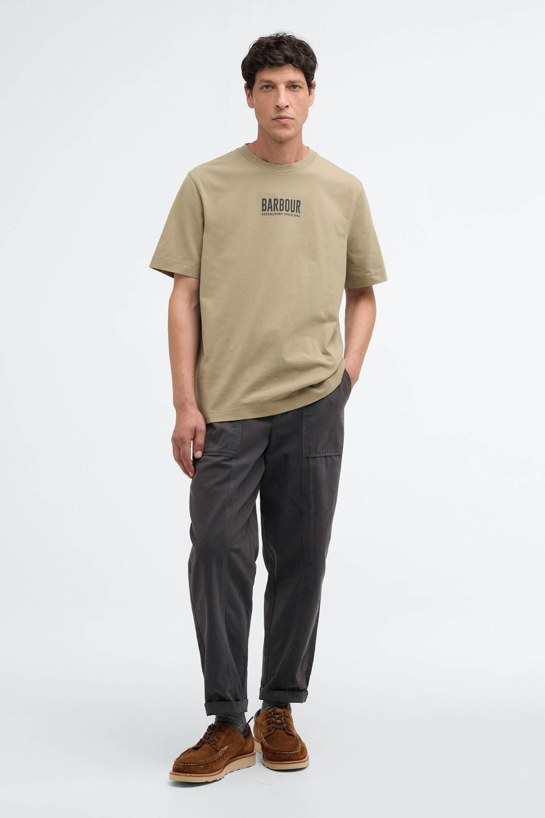 Morden Graphic T-Shirt Grey Olive