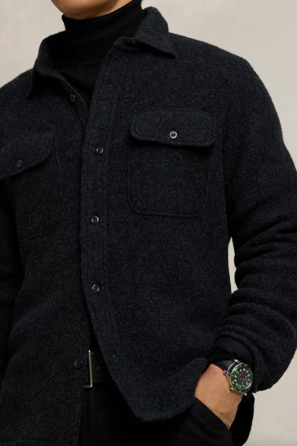 Wool-Blend Shirt Jacket