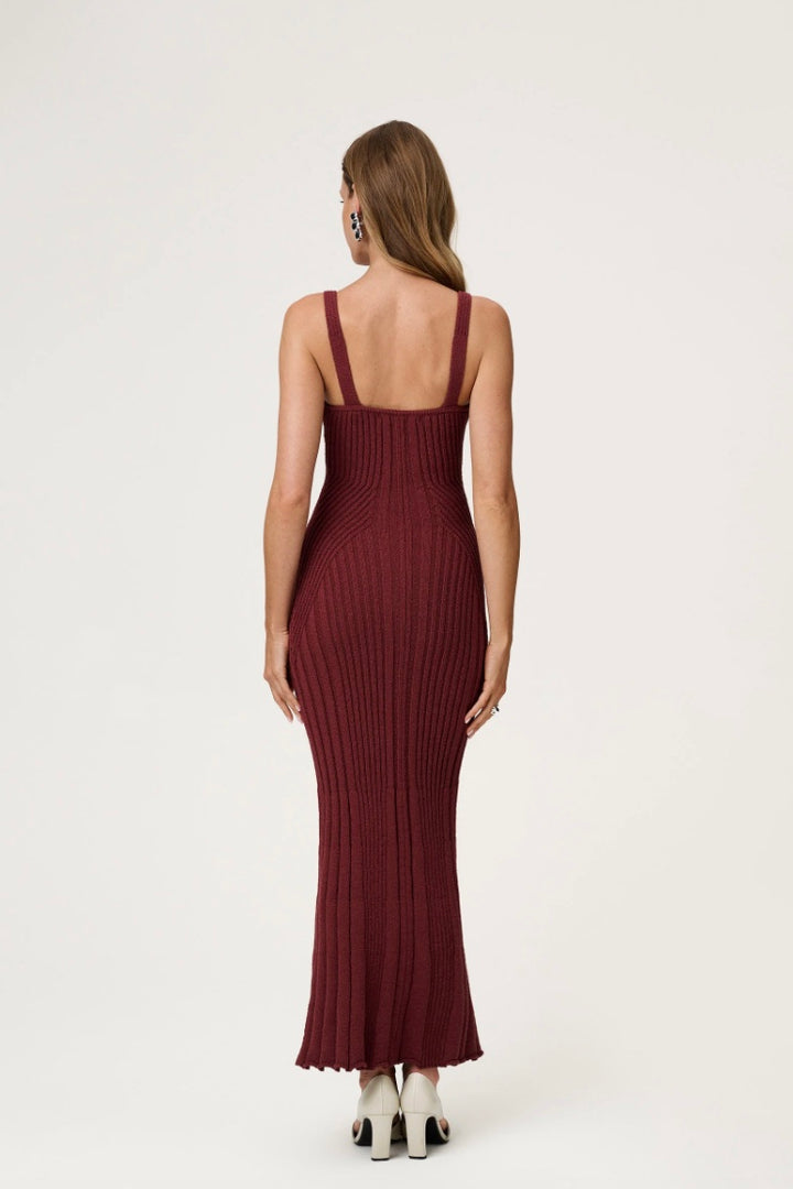 Lugo Slip Dress Burgundy