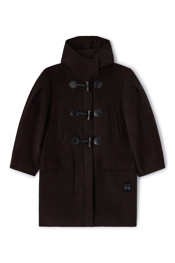 Peacoat Wool Duffle Coat Demitasse