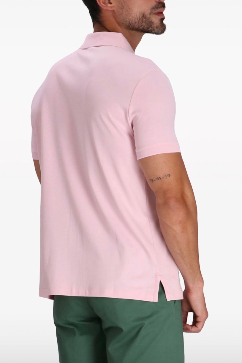 Short Sleeve Polo Shirt Hint Of Pink