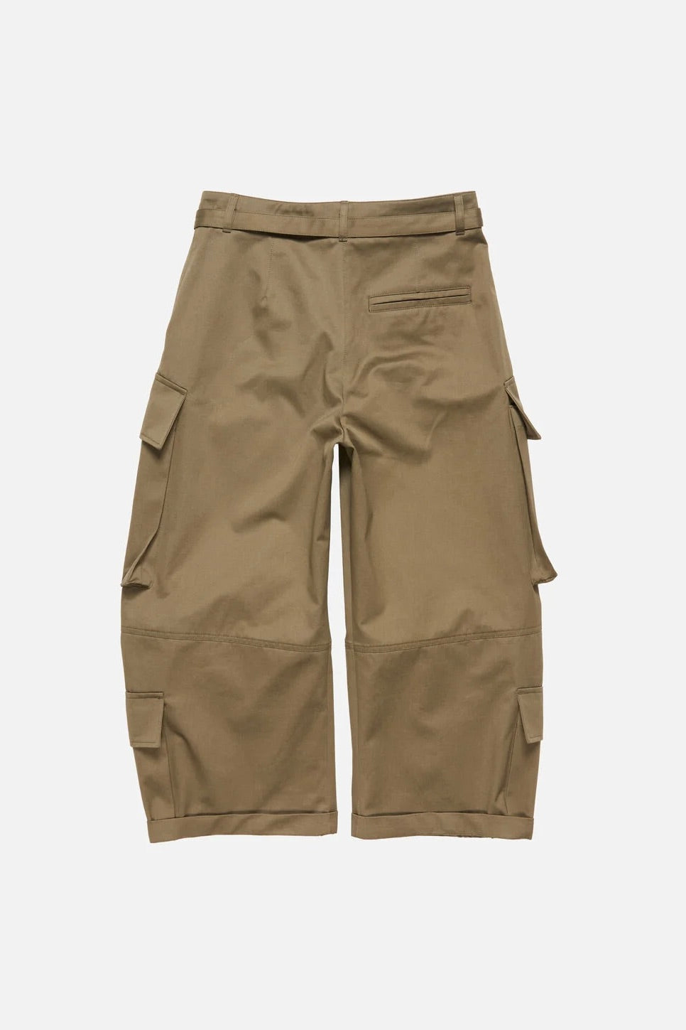 Twill Cargo Trousers Khaki Green