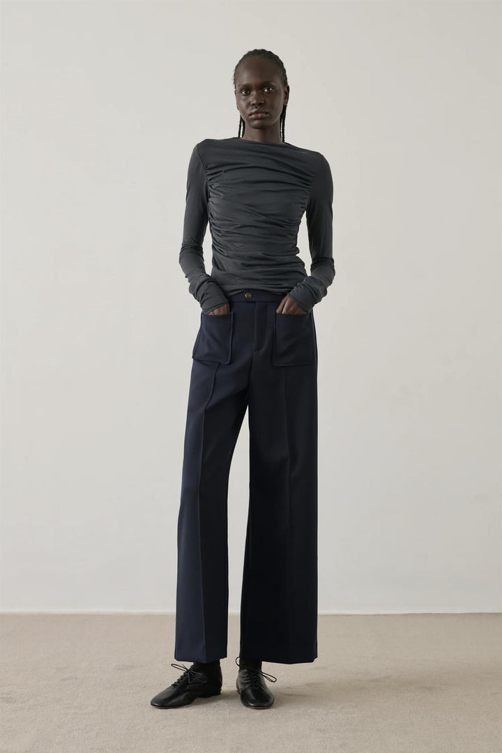 Harry Slightly Flared Wool Trousers