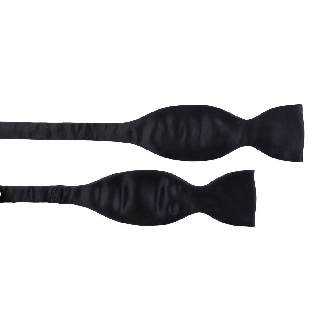 CEREMONY SELF TIE Black Satin