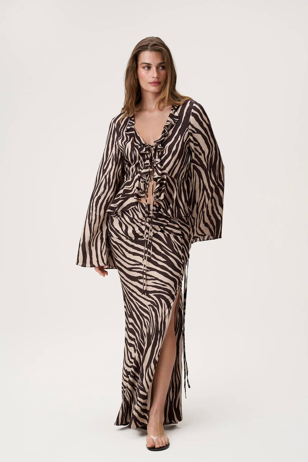 Catania Top Brown Zebra