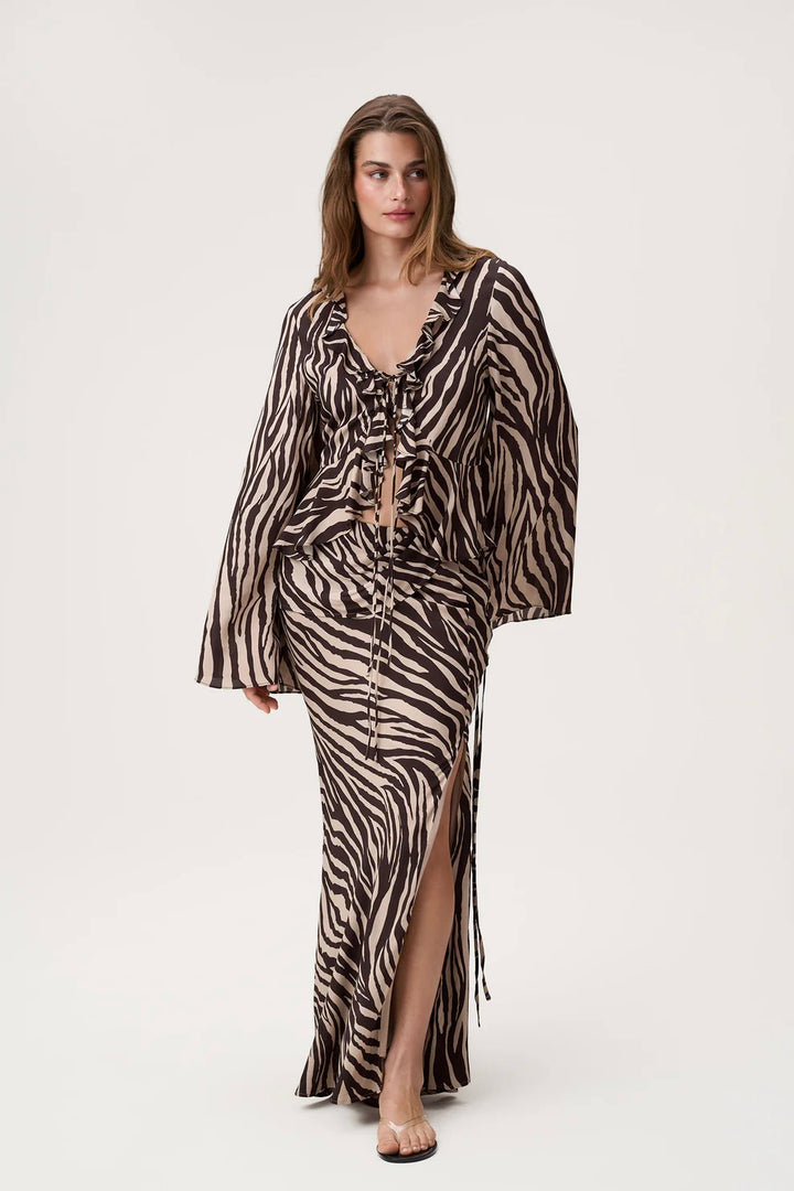 Catania Top Brown Zebra