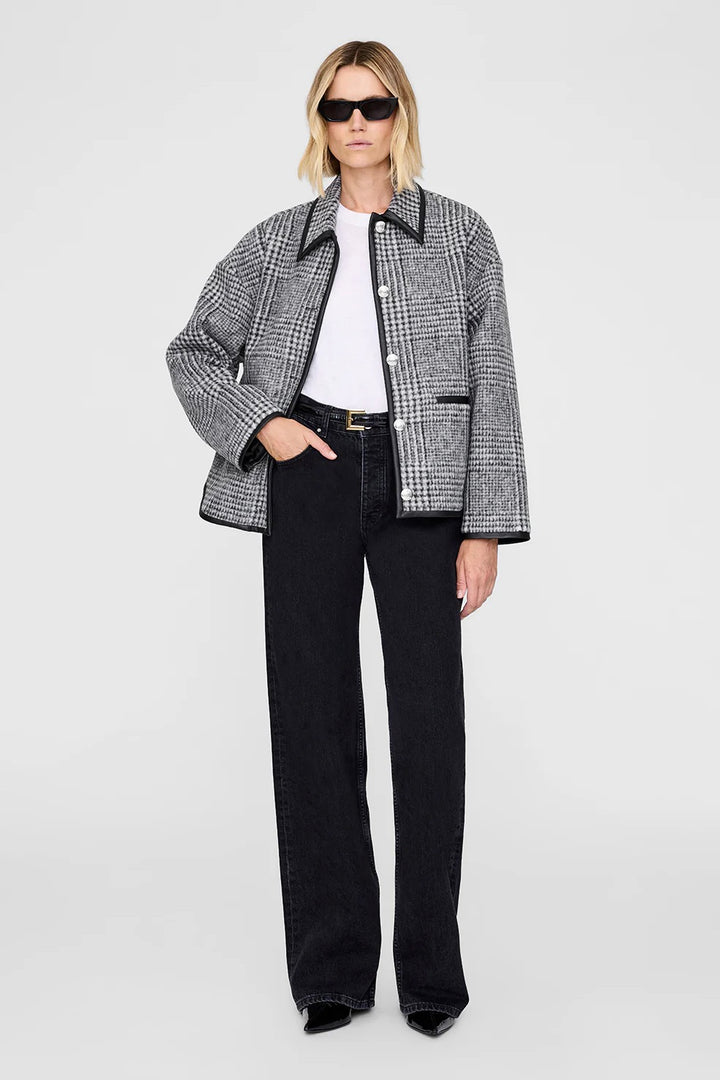Camden Jacket Black Grey Check