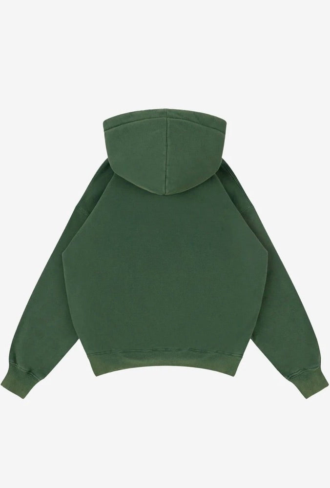 Vintage Green Logo Hoodie