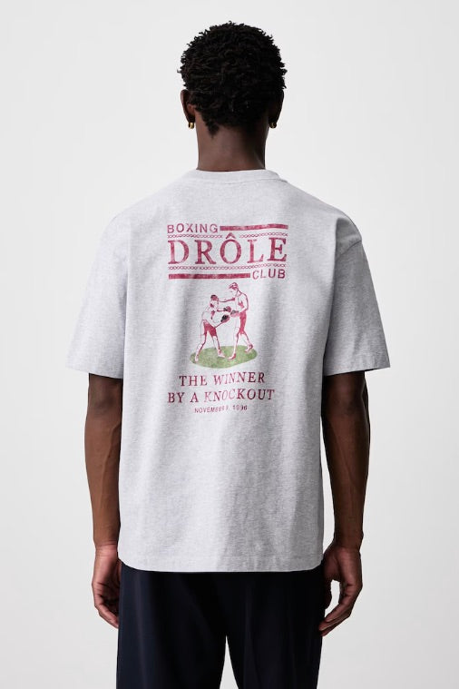 Drôle Boxers T-Shirt Heather Grey