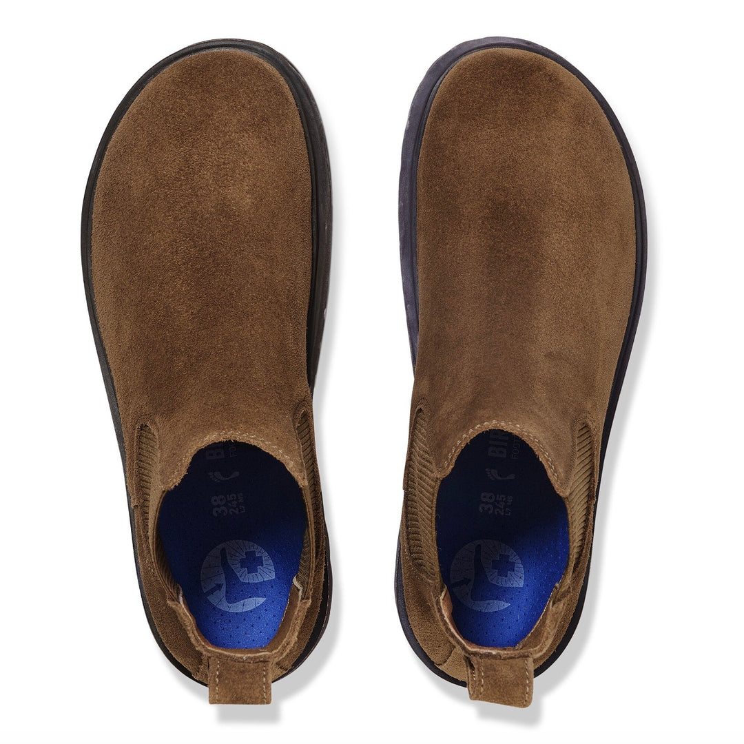 Highwood Slip on Women Suede Leather Dark Tea