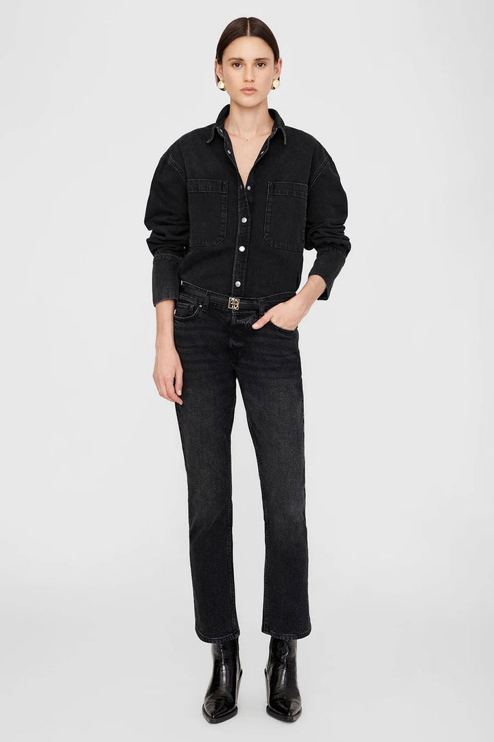 Dante Shirt Iron Black Denim