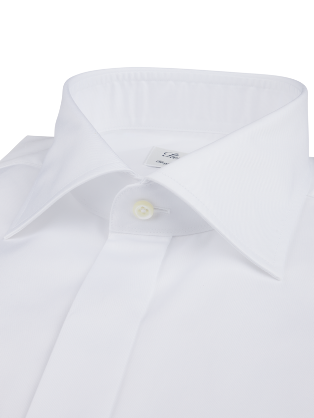 Tuxedo Shirt Clean Front White