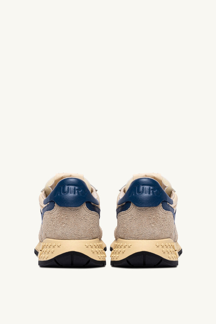 AUTRY Reelwind Low Suede Sneakers Ecru/Ensign Blue - Dale