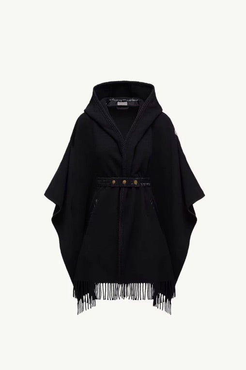 Belted Wool Cape
