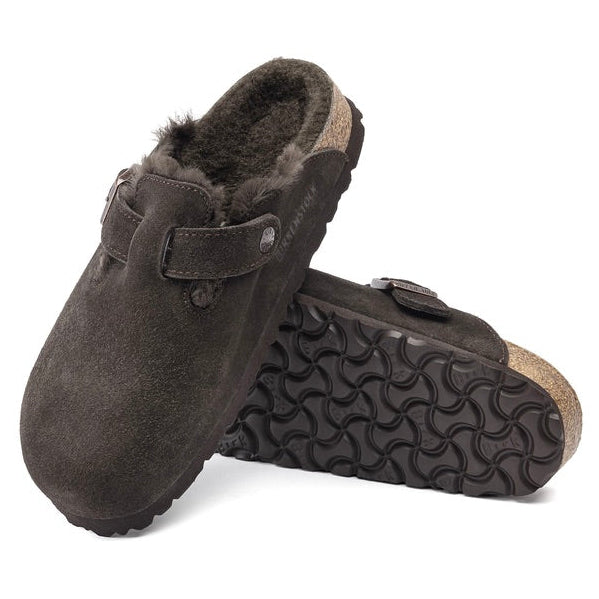 Boston Narrow Shearling Suede/Fur Mocca