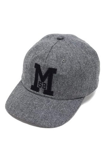 Medium Initial Wool Baseball Cap