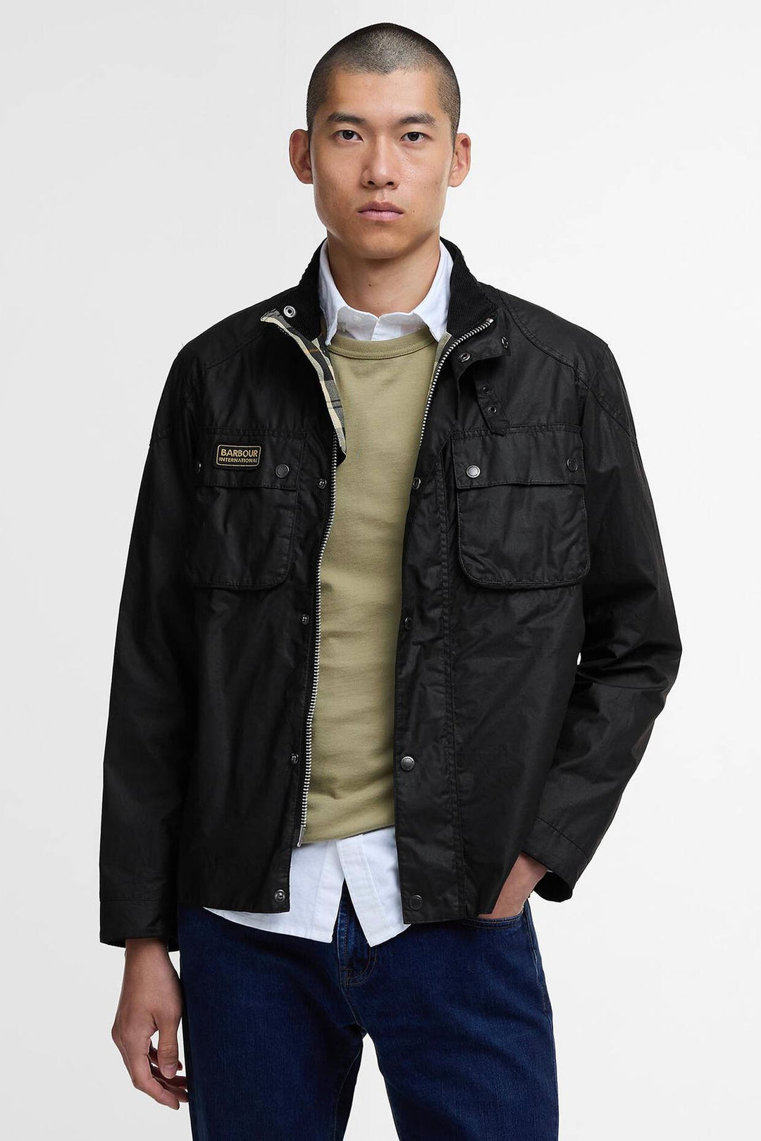 BARBOUR Merton Waxed Jacket Classic Black - Dale