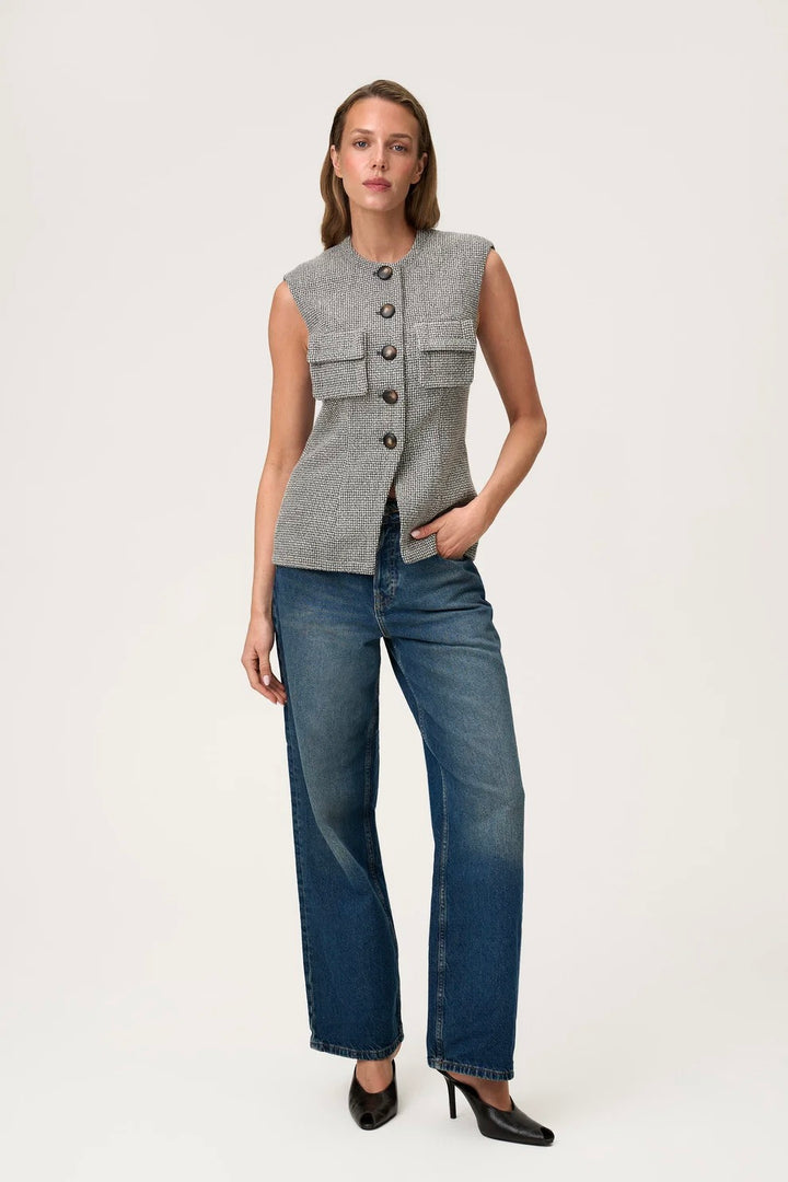 Vasto Vest Grey Melange
