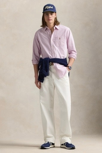 POLO RALPH LAUREN Classic Fit Oxford Shirt Pink Multi - Dale