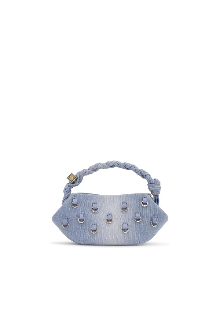 Ganni Bou Bag Mini Washed Denim Charms