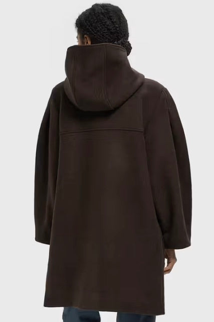 Peacoat Wool Duffle Coat Demitasse