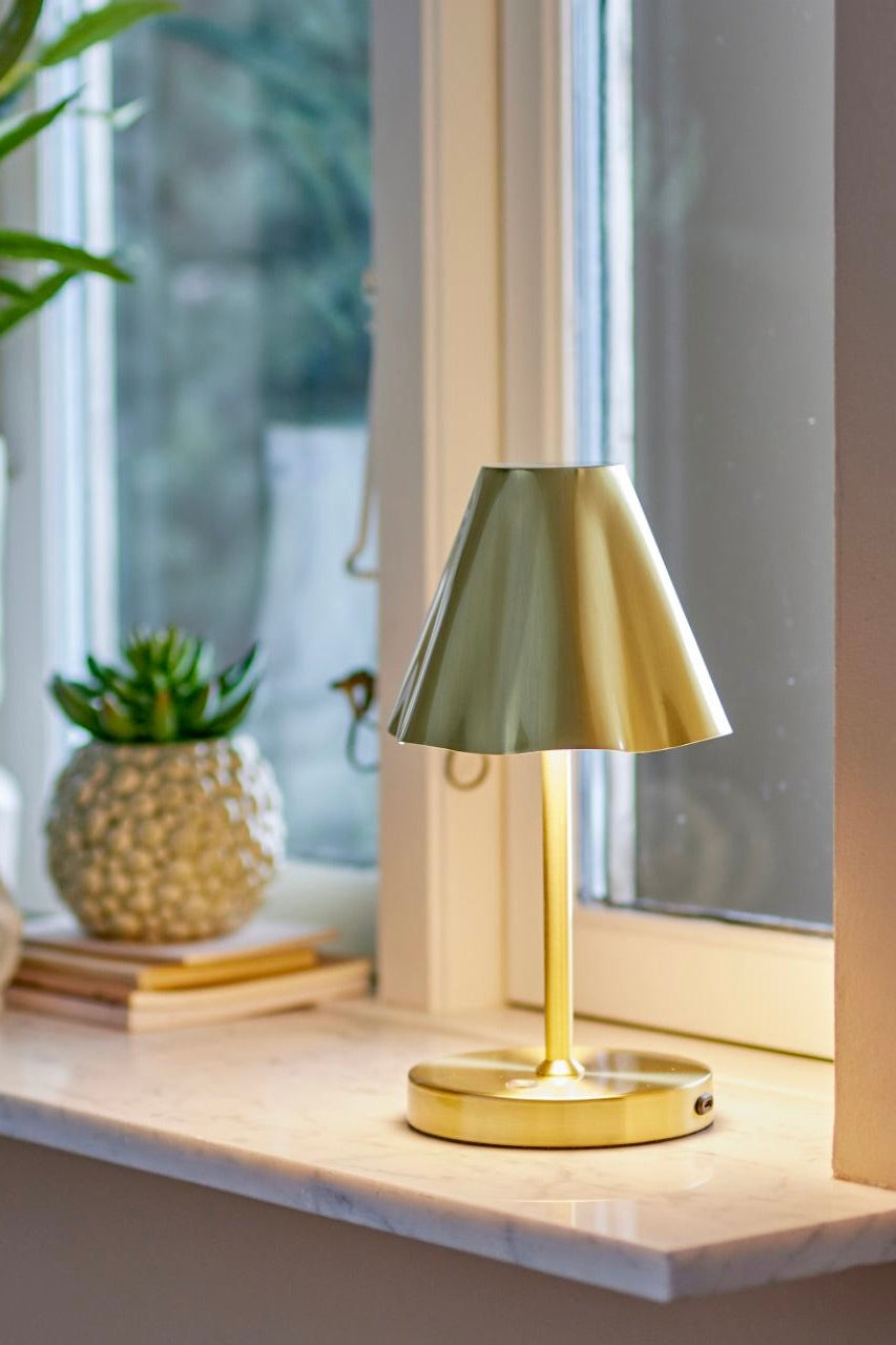 BLOOMINGVILLE Lianna Portable Lamp Brass - Rechargeable - Dale