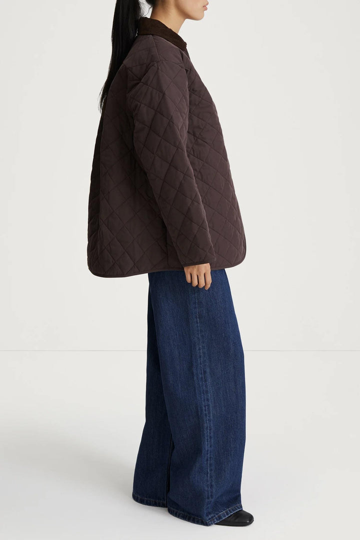 Sabria Quilted Jacket Coffee
