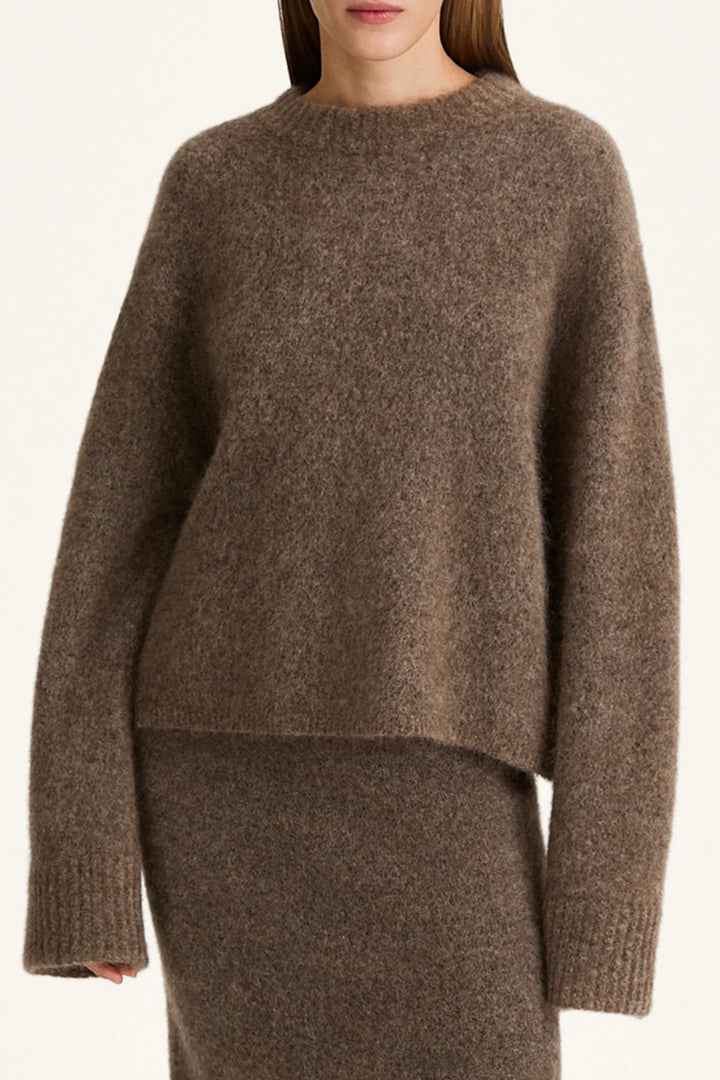 Niclas Short Sweater Brown