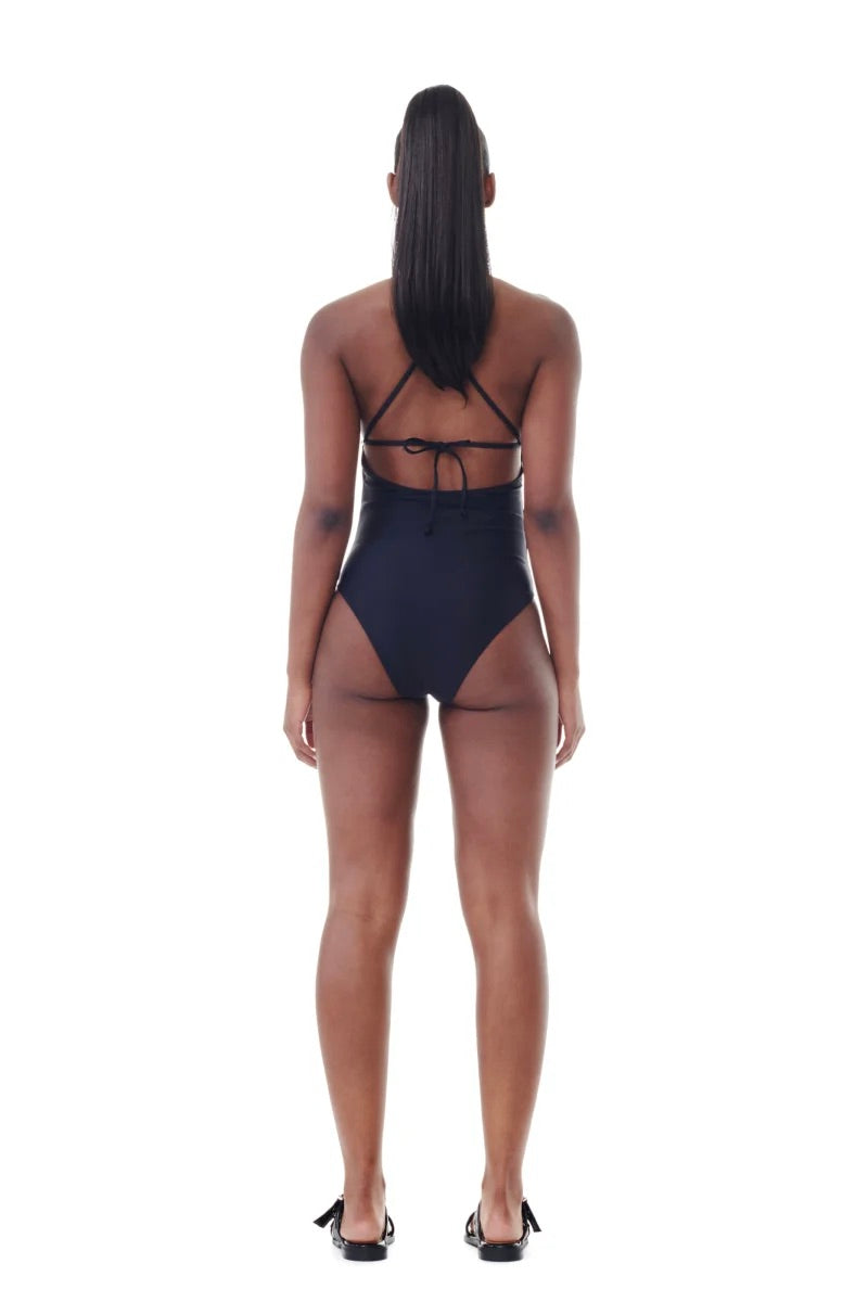 Graphic Tie String Swimsuit