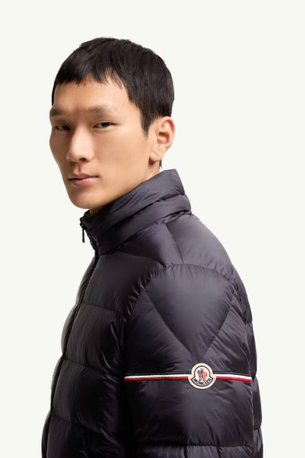 Ravenlock Hooded Short Down Jacket Dark Blue